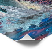 Glamour Chomp-Shark Breaking voor glanzende Parelt Perfect Poster (Hoek)