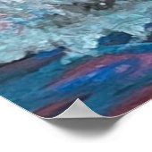 Glamour Chomp-Shark Breaking voor glanzende Parelt Poster (Hoek)