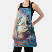 Glamour Chomp-Shark Breaking voor glanzende Parelt Schort (Insitu)