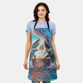 Glamour Chomp-Shark Breaking voor glanzende Parelt Schort (Gedragen)