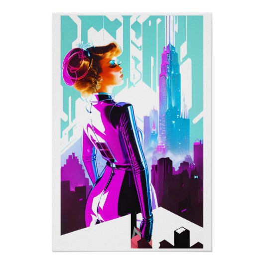 Glamour City op zak Perfect Poster (Voorkant)