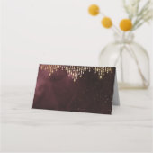 Glamour Deco Bourgondië Vintage trouwkaarten Plaatskaartje (Achterkant)