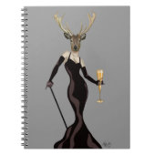 Glamour Deer in Black 2 Notitieboek (Voorkant)