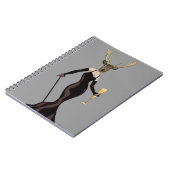 Glamour Deer in Black 3 Notitieboek (Linkerzijde)