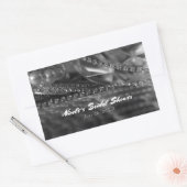  Glamour Diamonds & Pearls Elegante gunst Rechthoekige Sticker (Envelop)
