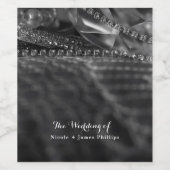 Glamour Diamonds & Pearls Wine Labels Wijn Etiket (Enkel label)