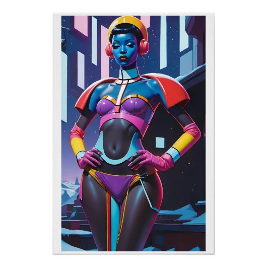 Glamour DJ in Christmas Town Perfect Poster (Voorkant)