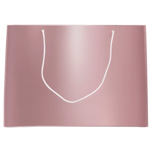 Glamour Elegant Modern Roos Gouden Sjabloon Trendy Groot Cadeauzakje (Voorkant)