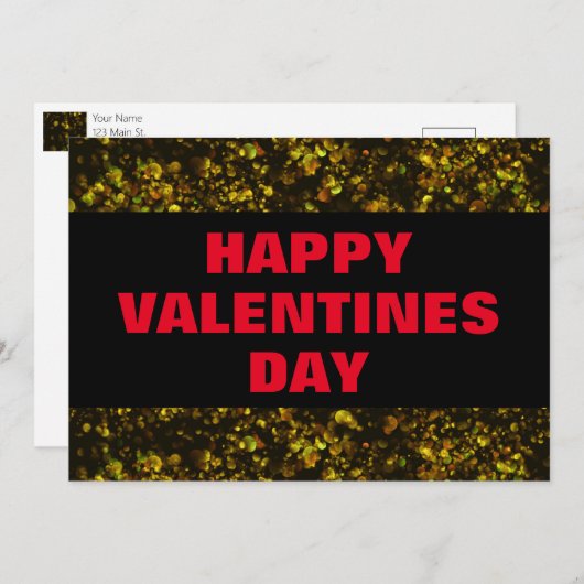 Glamour En Glamour Valentijnskaart Aankondiging (Voorkant / Achterkant)