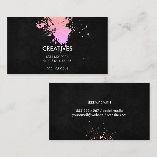 Glamour Expressive Visitekaartje (Voorkant / Achterkant)