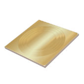 Glamour Faux Gold Blank Sjabloon Aangepast elegant Tegeltje (Zijkant)