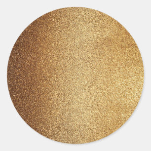 Glamour Faux Gold Blank Sjabloon creëer uw eigen Ronde Sticker