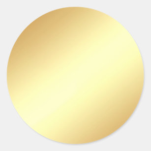 Glamour Faux Gold Blank Sjabloon Elegant afbeeldin Ronde Sticker