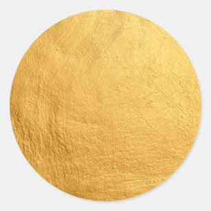 Glamour Faux Gold Blank Sjabloon Elegant Chic Clas Ronde Sticker