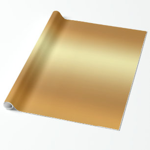 Glamour Faux Gold Elegant Modern Gouden Glanzend Cadeaupapier
