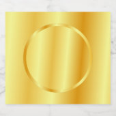 Glamour Faux Gold Metallic look Blank Sjabloon Bier Etiket (Enkel label)