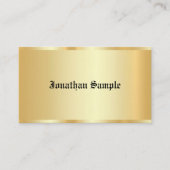 Glamour Faux Gold Sjabloon - Oude tekst Visitekaartje (Voorkant)