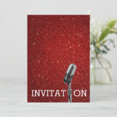 Glamour Festival Verjaardag Persoonlijke Uitnodigi Kaart (Staand voorkant)