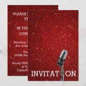 Glamour Festival Verjaardag Persoonlijke Uitnodigi Kaart (Voorkant / Achterkant)