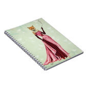 Glamour Fox in Roze 2 Notitieboek (Rechterzijde)