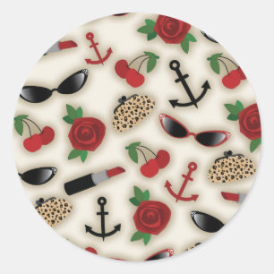  Glamour geïnspireerd Envelope Seal Sticker