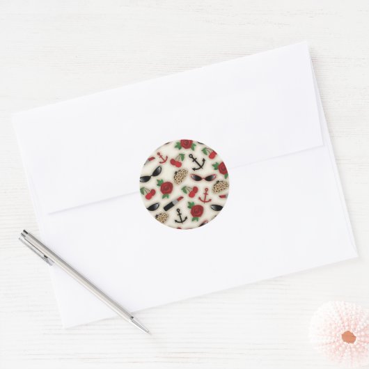 Glamour geïnspireerd Envelope Seal Sticker (Envelop)