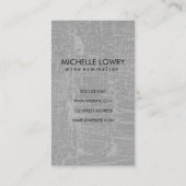 Glamour-gemarmerde textuur met wijnglas visitekaartje (Achterkant)