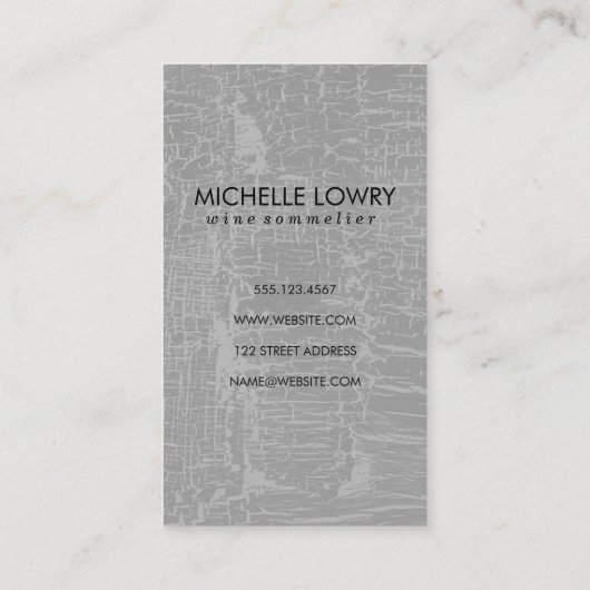 Glamour-gemarmerde textuur met wijnglas visitekaartje (Achterkant)