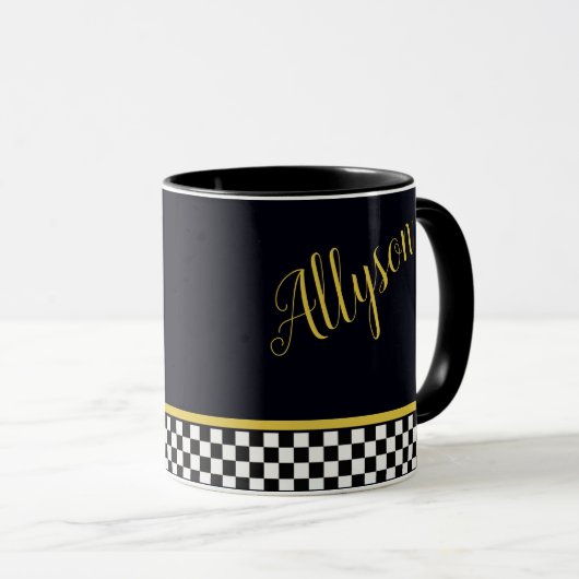 Glamour-gepersonaliseerde mug mok (Voorkant rechts)