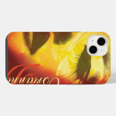 Glamour geschilderde gouden mode iPhone hoesje (Achterkant horizontaal)