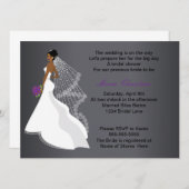 Glamour Girl Bruids Douche Uitnodiging 1 (c1) (Voorkant / Achterkant)