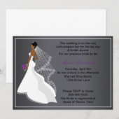 Glamour Girl Bruids Douche Uitnodiging 1 (c1a) (Voorkant / Achterkant)