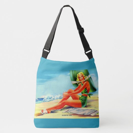 Glamour girl uit 1940 crossbody tas (Voorkant)