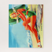 Glamour girl uit 1940 legpuzzel (Verticaal)