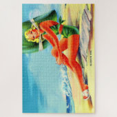 Glamour girl uit 1940 legpuzzel (Verticaal)