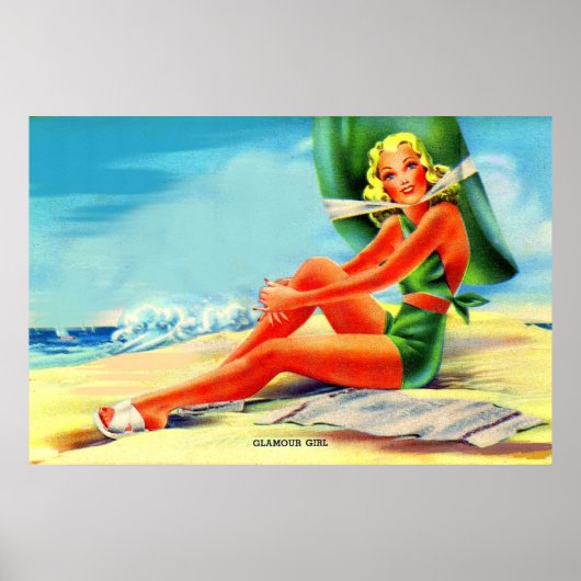 Glamour girl uit 1940 poster (Voorkant)