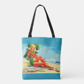 Glamour girl uit 1940 tote bag (Achterkant)
