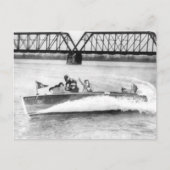 Glamour Girls in Speed Boat Briefkaart (Voorkant)