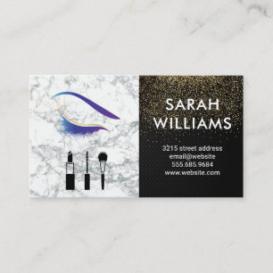 Glamour Glitter Eye Lash Beauty Visitekaartje