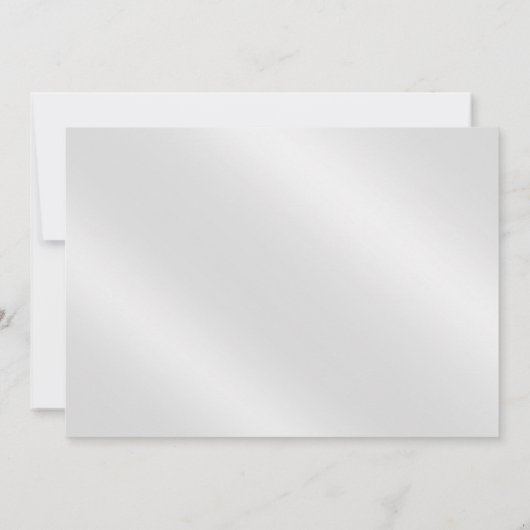 Glamour Glitter Luxe Bokeh Wedding | zilverijs Kaart (Achterkant)