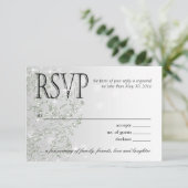 Glamour Glitter Luxe Ombre RSVP | zilverijs (Staand voorkant)