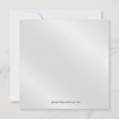 Glamour Glitter Luxe Save the Date | zilverijs (Achterkant)