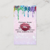 Glamour Glitter Shiny Drip | Lipstick Kiss Visitekaartje (Achterkant)