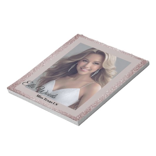 Glamour Glitz Autograph Pad Notitieblok (Linkerzijde)