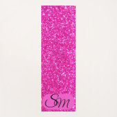 Glamour Glitz Gepersonaliseerde Yoga Mat (Voorkant)