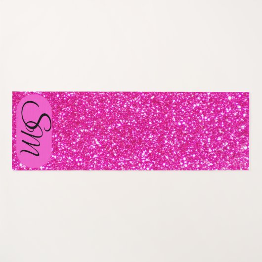 Glamour Glitz Gepersonaliseerde Yoga Mat (Voorkant (horizontaal))