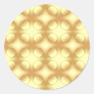 Glamour Gold Circles Blank Elegante Sjabloon Ronde Sticker