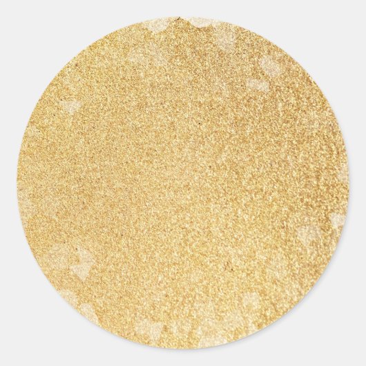 Glamour Gold Glitter Modern Elegant Blank Sjabloon Ronde Sticker (Voorkant)