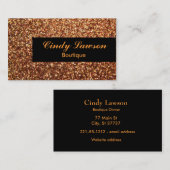  Glamour Gold Glitter Visitekaartje (Voorkant / Achterkant)