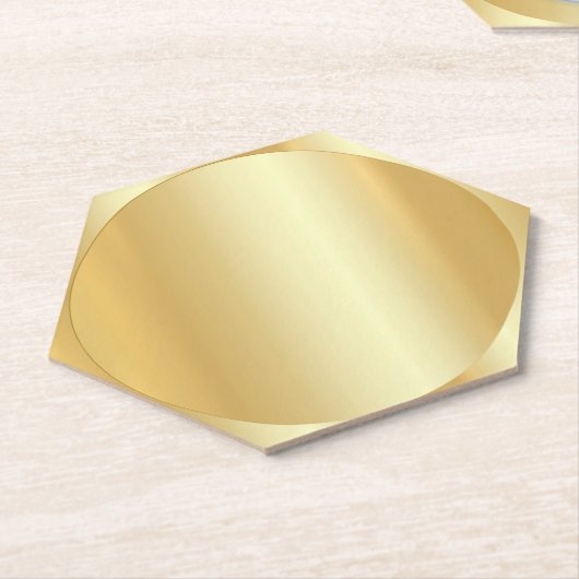 Glamour Gold Look Trendy Elegant Blank Sjabloon Kartonnen Onderzetters (Schuin)